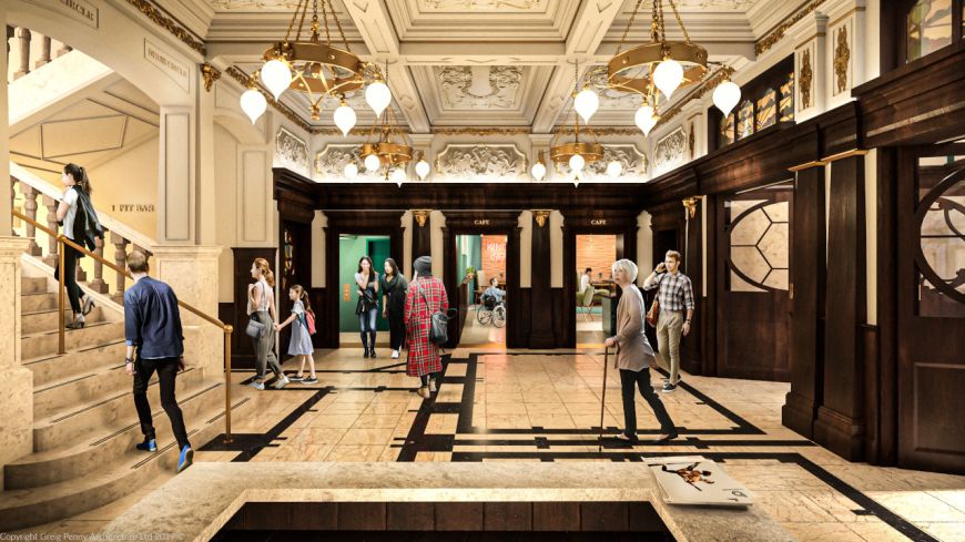 King's Theatre Redevelopment - rendition of the foyer 