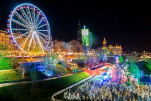 Edinburgh's East Princes Street Garden at Christmas