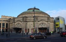 Usher Hall with Lothian Road in foreground