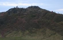 Arthur's seat peak in Winter