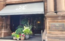 Caley Bar front with flowers