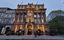Outside The George hotel in Edinburgh