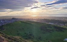 View of Edinburgh city centre from Holyrood Park