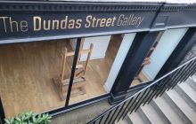 Looking down on the Dundas Street Gallery