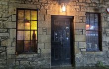 Front of Never Really Here speakeasy bar