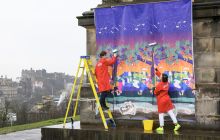 Maria Tolzmann and Andrew Jenkins of Edinburgh Science Festival getting ready to take over the city