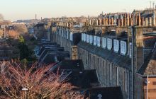 A row of houses in Edinburgh's Comely Bank