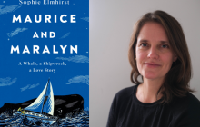 Sophie Elmhirst with her book, Maurice and Maralyn