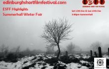 Graphic image for the Edinburgh Short Film Festival Highlights at Summerhall's Winter Fair