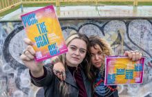 Poets Iona Lee and Janette Ayachi launch Push the Boat Out's 2025 programme. Image credit: Neil Hanna.
