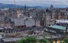 View of the the Arches and Old Town from Calton Hill