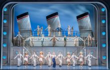 The cast of Anything Goes, (photo credit, Marc Brenner)