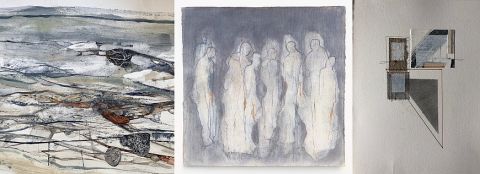 Three works by Ruth Thomas, Trevor Davies and Marion Barron, in Paperwork