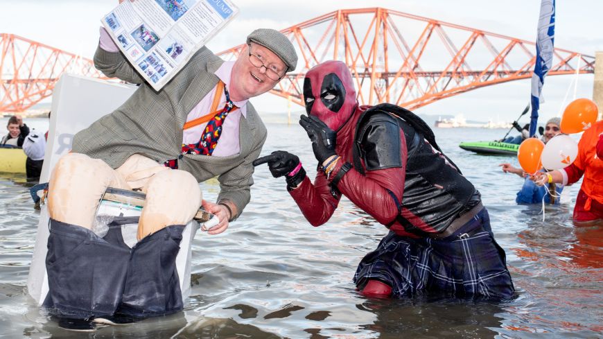 Loony Dook - Man reads "Daily Dump" on toilet and Spider Man