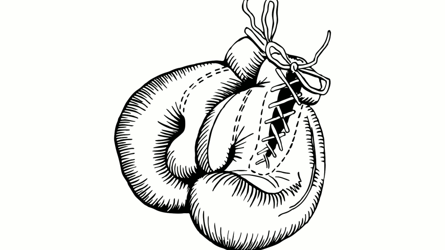 Boxing gloves sketch