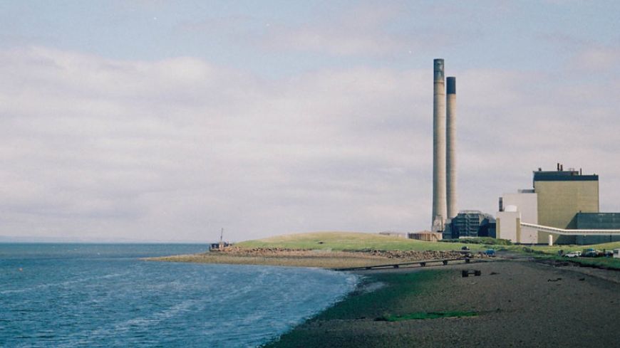 Cockenzie Power Station from the beach