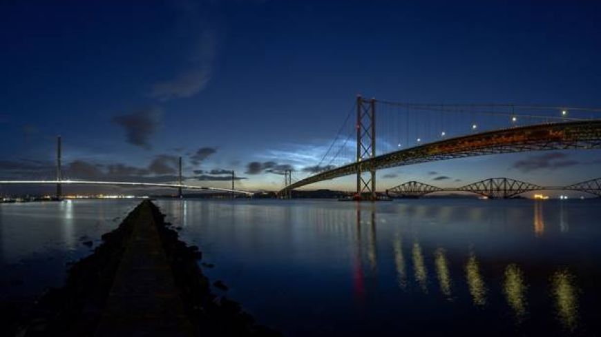 Port Edgar Marina at night