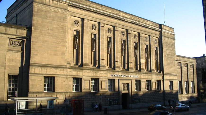 National Library of Scotland in winter sun