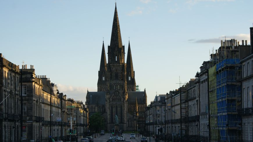 St Mary's Cathedral at sunset