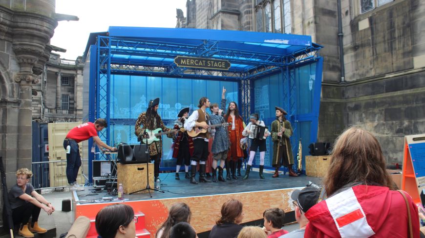 Fringe Pirate Musical on Mercat Stage, Royal Mile