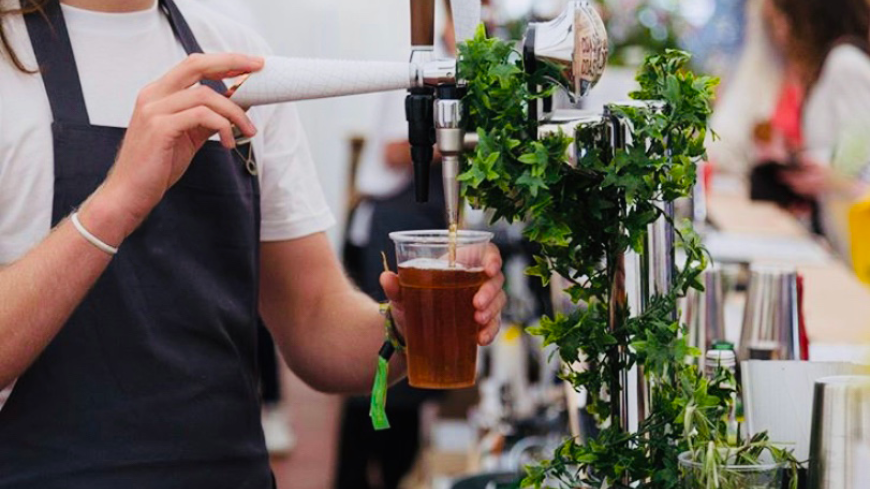 Enjoy a chilled pint in the Courtyard