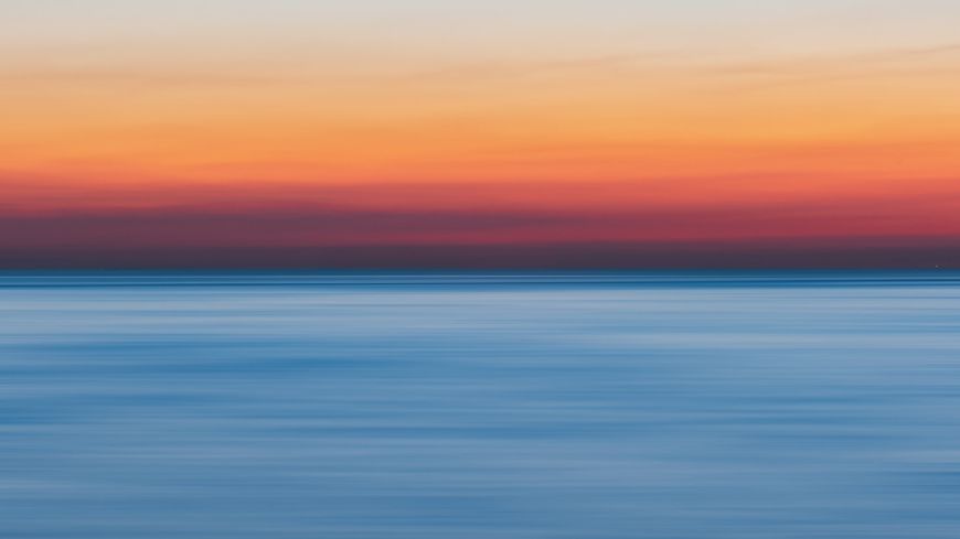 Sunset over ocean