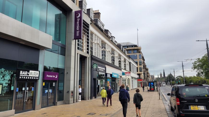 Premier Inn Princes Street front