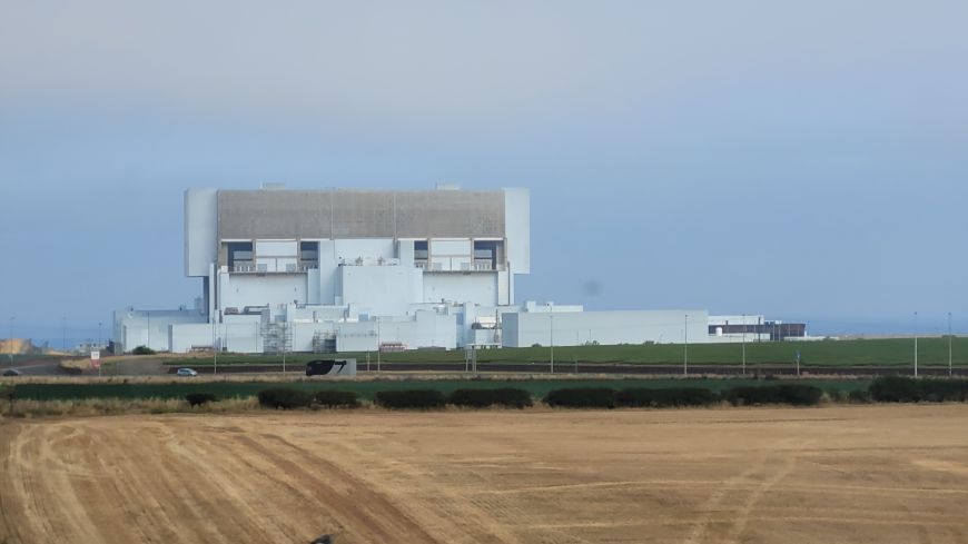 Torness Power Station viewed from the train