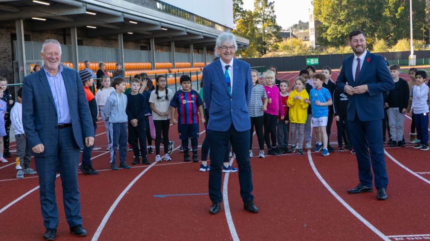 Meadowbank Opening: Scott Haldane, Cllr Cammy Day and  Mel Young