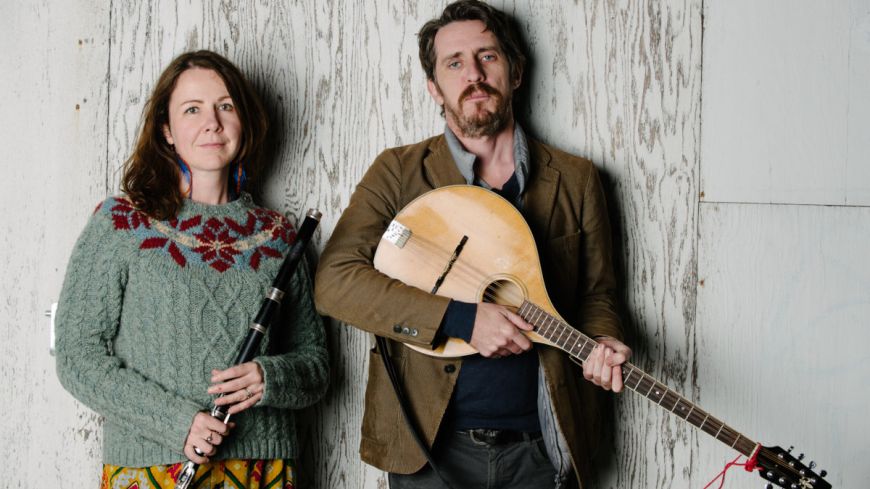 Nuala Kennedy (flute and songs) and Dubliner New Yorker Eamon O’Leary (guitar and song), Edinburgh Tradfest 2022