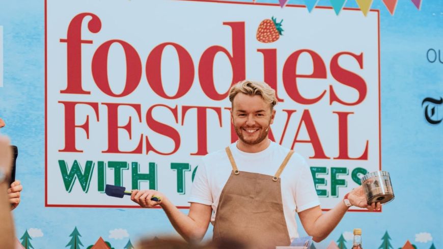 Tom Rhodes at Foodie Festival