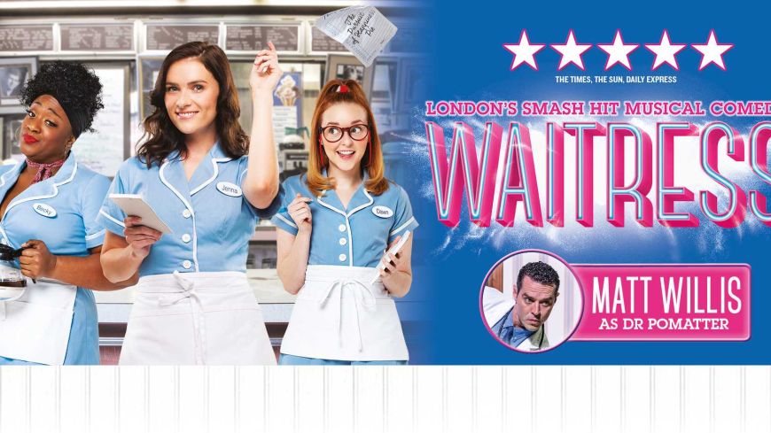 Waitress with Chelsea Halfpenny, Sandra Marvin and Evelyn Hoskins
