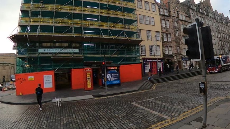 Tourist information police box on Lawnmarket