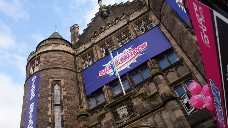 Gilded Balloon close up at Teviot