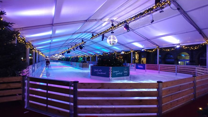 Edinburgh's Christmas George Street Ice Rink 2022