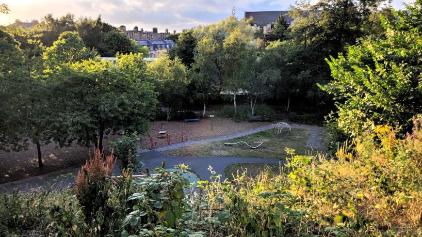 King George V park from Scotland Street