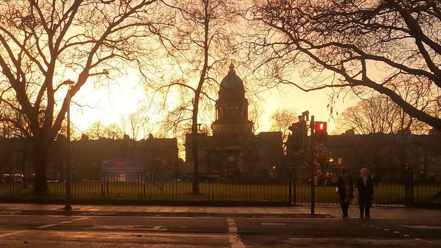 Registers House, Charlotte Square, at Sunset