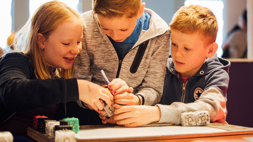 Robo Constructors workshop at Edinburgh Science Festival