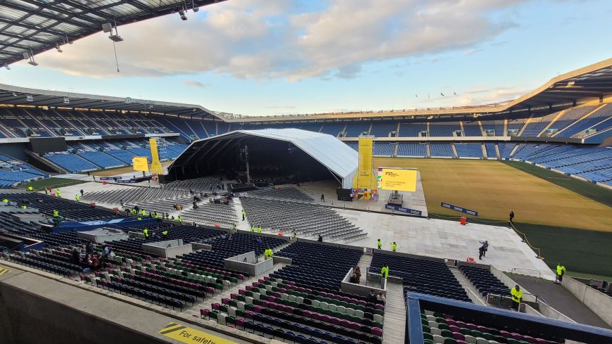 Murrayfield Stadium for the EIF 2022 Opening Event, MACRO