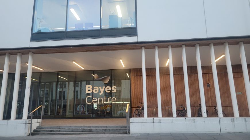 The front of the Bayes Centre
