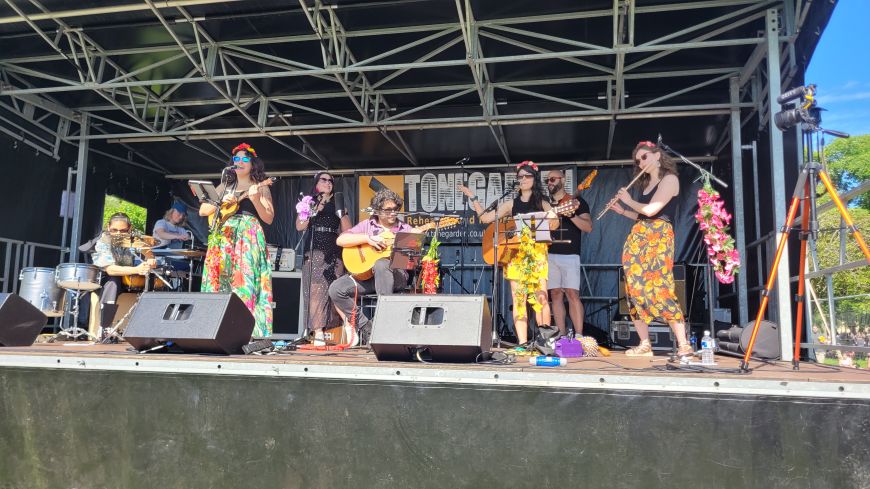 Band at The Meadows Festival