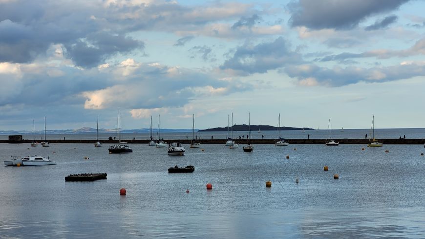 Granton pier on a still summer day