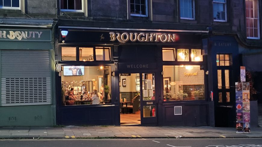 The Broughton bar and restaurant on Broughton St