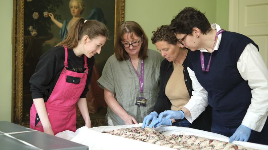 National Trust team at the Georgian House for Ramsay and Fashion exhibition