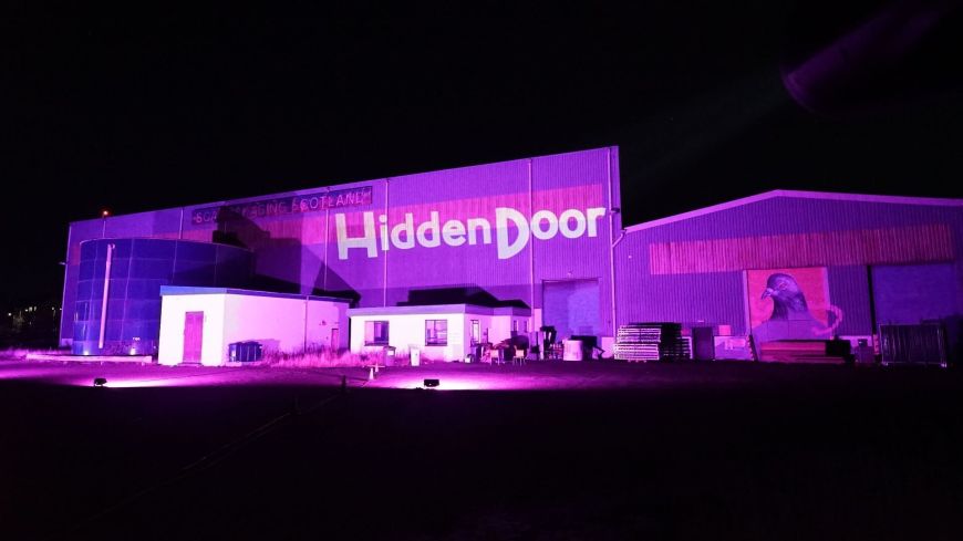 Paper Factory uplit for Hidden Door Arts Festival