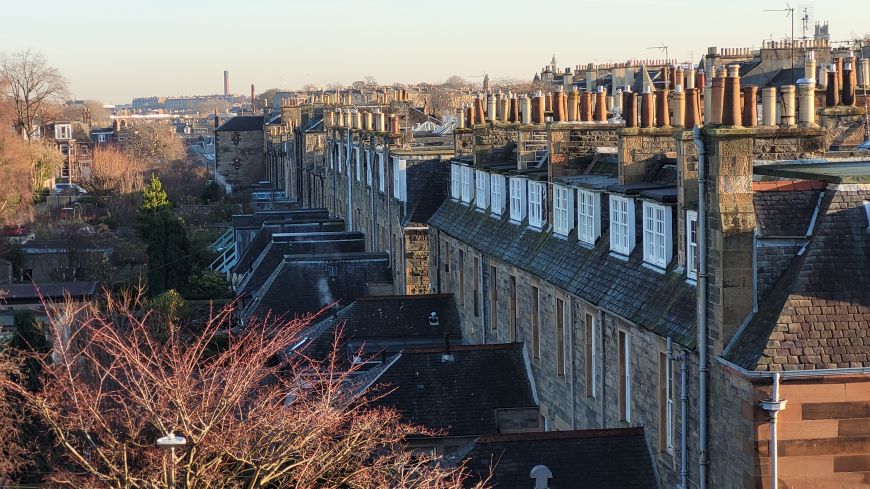 A row of houses in Edinburgh's Comely Bank