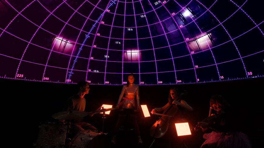 Images of the cosmos. Credit Peter Frankland,