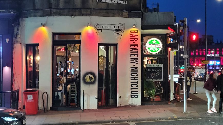 The Street bar on Broughton street
