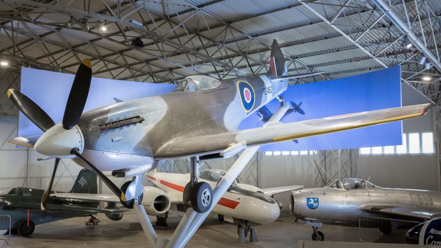 Supermarine Spitfire on display at the National Museum of Flight.