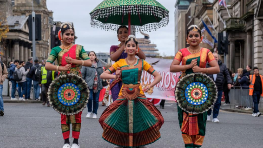 Performers at Edinburgh Diwali 2025